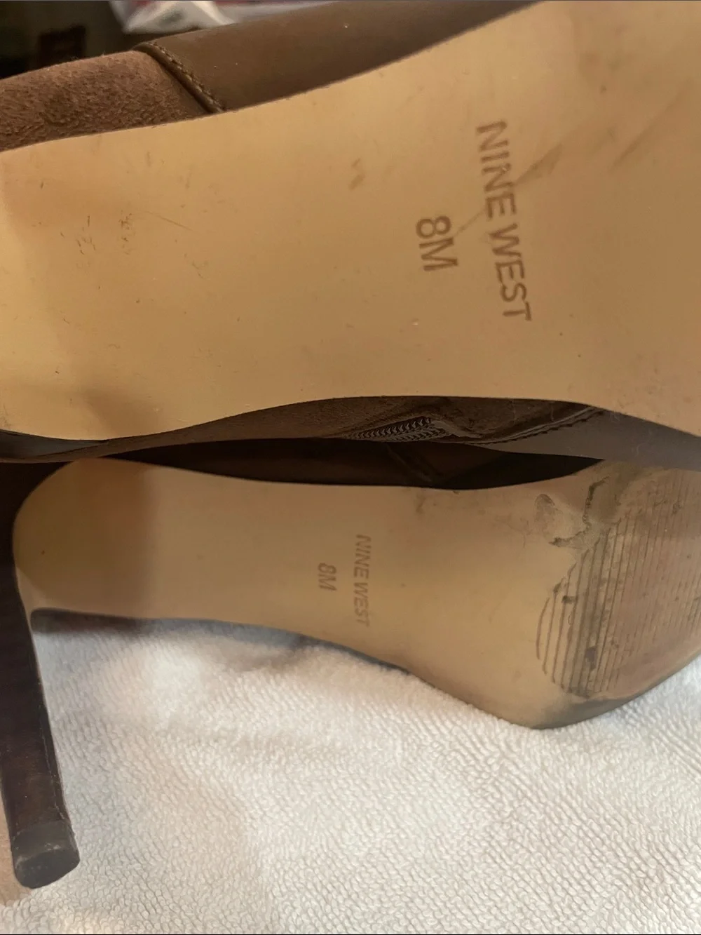 Nine West Classic Tall Brown Leather & Suede Women’s Boots